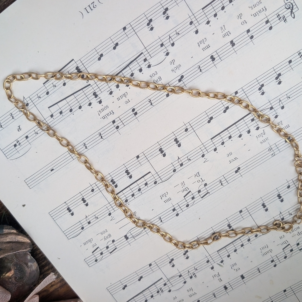 Vintage Goldtone Chain Necklace - Picture 7 of 8